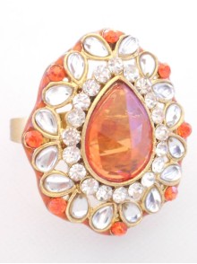 Kundan Finger Ring